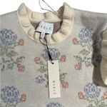 Anthropologie MABLE by Floral Ruffle Knit Sweater & Skirt Set NWT S Cottagecore Photo 3