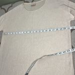 Kerisma  Elegant Cream Mercerized wool blend lightweight high low sweater, M/L Photo 4