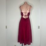 The Comfy And Ready Sally Spaghetti Dress in Cranberry Photo 3