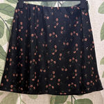 Hollister  Black Mini Skirt with Pink Floral Design Photo 0