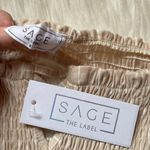 Sage The Label Off The Shoulder Pinstripe Jumpsuit Photo 8