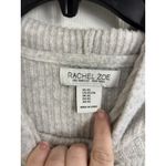 Rachel Zoe Wool Blend Gray Ribbed Hooded Sweater Size XS Cozy Casual Stretch Photo 2