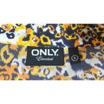 Womens Sleeveless Yellow Cheetah Animal Print Pleated Wanda Shirt Dress Size S Photo 8