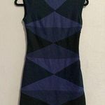 Bailey 44 Navy Blue Geometric Bodycon Sleeveless Mini Dress XS Photo 0