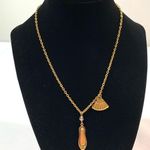Vintage Gold Ballet Pendant Chain Necklace Photo 5