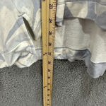 Lou & grey womens blouse small blue floral abstract oversized hoodie hi low Photo 4