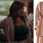 Nordstrom NWT High Rise Wide Leg Pants Small Multicolor Striped Photo 3