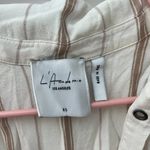 L'Academie "The Safari" Lace up Striped Blouse size xs Photo 4