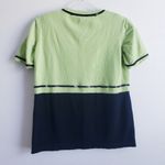 Escada Vintage Color Block 2 Piece Blouse Set Green Size M Photo 5