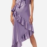 Cami NYC Dua Silk Dress Lavender Ruffle Dress NWOT Photo 0