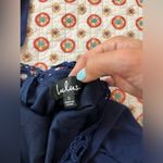 Lulus 𝅺 Any Sway, Shape, or Form Lace Halter Dress Navy Blue Size Small Photo 8