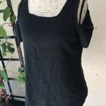 Oh My Gauze Top Women’s Square Neck Cut Out Cotton Cold Shoulder Shirt Boho Black Size undefined Photo 0