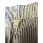 Caslon Linen Blend Pants Women's L Blue White Striped Linen Photo 2