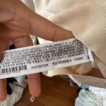 ZARA Combination Knit Sweater Croquette Bow Size Medium Cream White Cottage core Photo 10