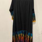 Kathmandu Imports Black and Multicolor Tie-Dye Women's Cardigan Jacket by Kathmandu Photo 1