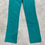 Etro Milano Women’s Wide Leg Pants Mid Rise Velvet Green Retro 90s Size 27 Photo 6
