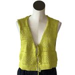 Free People NWOT  Beach Mairead Fauxchet Vest  tie Detail Photo 3