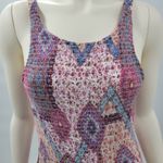 Altar'd State  Smocked Maxi Dress Womens‎ Large Pink Floral Boho Flowy Nap Style Photo 4