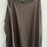 Ralph Lauren Lauren  cozy brown long‎ sleeve women’s size XL shirt Photo 0