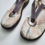 Rieker Regina Closed Toe Cream Rainbow Pebbled Slingback Sandal Size 8.5 Photo 2
