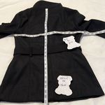 Ambiance szS black button front jacket with belt needs cleaning GUC Photo 10