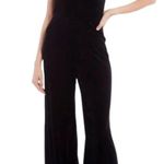 Gianni Bini V-Neckline Sleeveless Crushed Velvet Jumpsuit in Black Photo 10