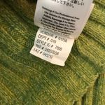 Eddie Bauer Womens Green Ribbed Turtleneck Sweater Cotton Blend M Photo 3