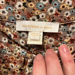 Monteau  LA Earth Tones Floral Tiered Dress Women’s Size Small Photo 1