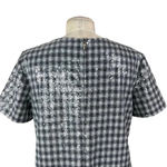 Draper James  Collection Sequin Shift Dress Black‎ Gray Silver Size 6 Photo 9