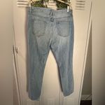 SLVRlake Roxy size 31 distressed straight leg light wash denim jeans 100% Cotton Blue Photo 0