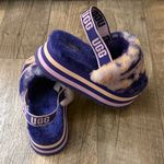 UGG  Disco Marble Slide Slippers Sheepskin Violet Night Purple Tie Dye Photo 2