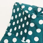 Hell Bunny Vixen Mariam Halter Swing Fit & Flare 50’s Retro Midi Dress Teal Dot Photo 12