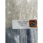 LUMIERE USA Soft Viscose Jersey Long Sleeve Tee Shirt Tunic Top Teal size L Blue Size L Photo 8