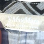 Max Mara S' linen shift dress Tunic Geometric Print Size Small 3/4 sleeve Photo 2