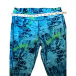 Champion tie dyed turquoise green and black cropped yoga pants Photo 1