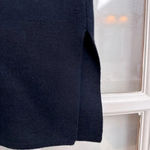 Bill Blass  Classic Dark Navy Silk Knit Blend Pencil Stretchy Skirt Size Medium M Photo 5