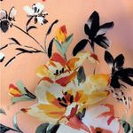 Loft NWT Plus V Neck Peach Coral Floral Lined Dress Wedding Garden Tea Party 18 Photo 6