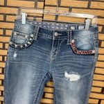 Miss Me American Flag Denim Capri Size 27 Blue Photo 2