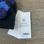 Athleta Freestyle Camo High Neck Bikini Top - Size S - Blue/Black - NWT Photo 8