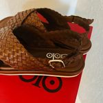 GOLO Criss Slingback Leather Sandal, Size‎ 8, NWT Brown Photo 5