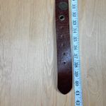 Women’s VTG Belt Sangriorgio Brown Brass Medallions Made in Italy Luxury M Photo 6