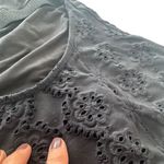 Shoshanna Black Embossed Stretch Eyelet High Neck One Piece Swimsuit Zero 0 XS Photo 14