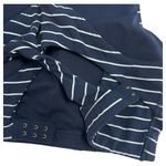 Athleta  Sports Bra Womens Medium Blue Striped Athletic Top Yoga Workout Photo 4