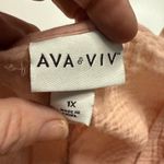 Ava & Viv 1X Pink Cotton Top Photo 2