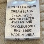 Lush Clothing LUSH cream and black v-neck sweater size small LT14808 Photo 5