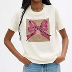 Coach NWT ‎ Signature Square Bow T Shirt size XL Photo 1