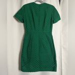 & Other Stories Anthropologie & Other Stories Green Eyelet Short Sleeve Dress 6 Photo 2