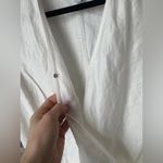 & Other Stories & other stories linen romper wrap tie front short sleeve playsuit pockets Photo 11