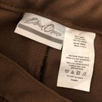 Bend Over Womens Dress Pants Pull On Straight Leg Elastic Waist Brown Size 30WP Photo 2