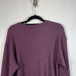 Victoria's Secret ‎ Purple Sleepwear Thermal Waffle Shirt Henley Women’s Size L Photo 8